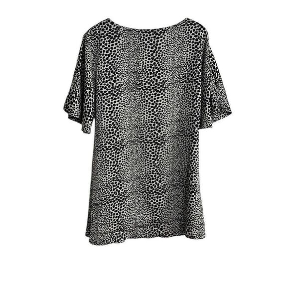 Dendrobium Leopard Print Mini Shift Dress Black White Size 38 - Picture 7 of 7